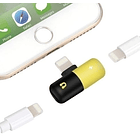 Adaptador de audio Lightning divisor carga y audio 1