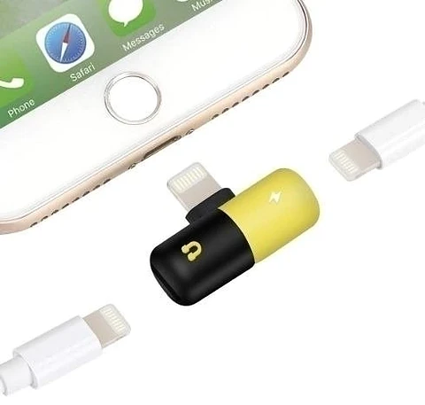 Adaptador de audio Lightning divisor carga y audio