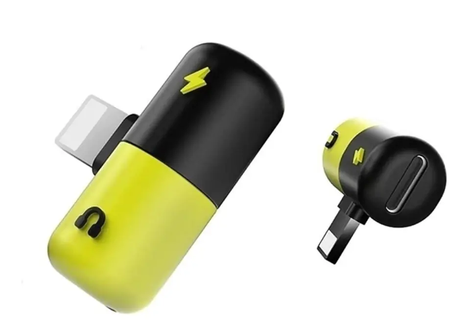 Adaptador de audio Lightning divisor carga y audio 3