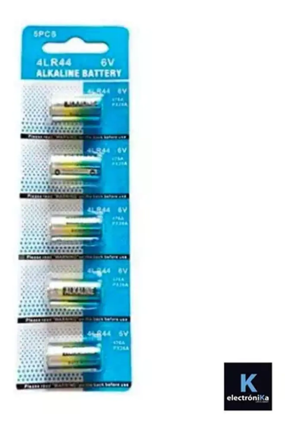 Pila 4LR44 Alcalina 6v 2
