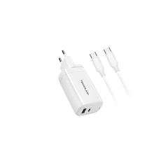 CARGADOR CELULAR/Notebook QC3.0 + PD - 65W - CON CABLE TIPO C A C