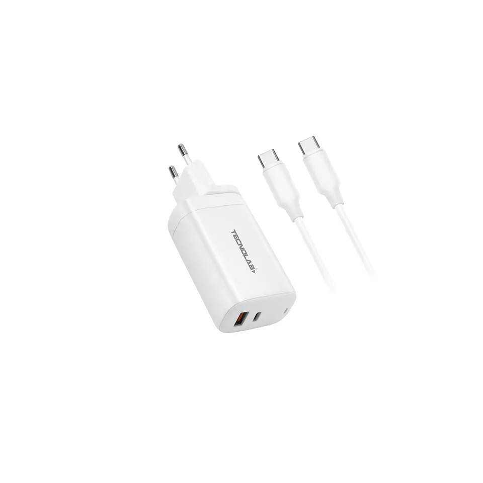 CARGADOR CELULAR/Notebook QC3.0 + PD - 65W - CON CABLE TIPO C A C 1