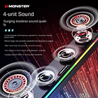 Barra de sonido MONSTER AIRMARS G01 Bluetooth altavoz RGB 3