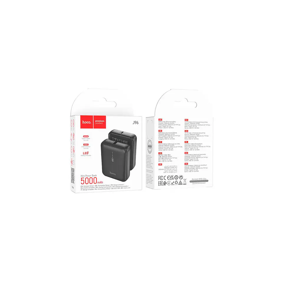 Power Bank Hoco J96 5000mAh negro 3