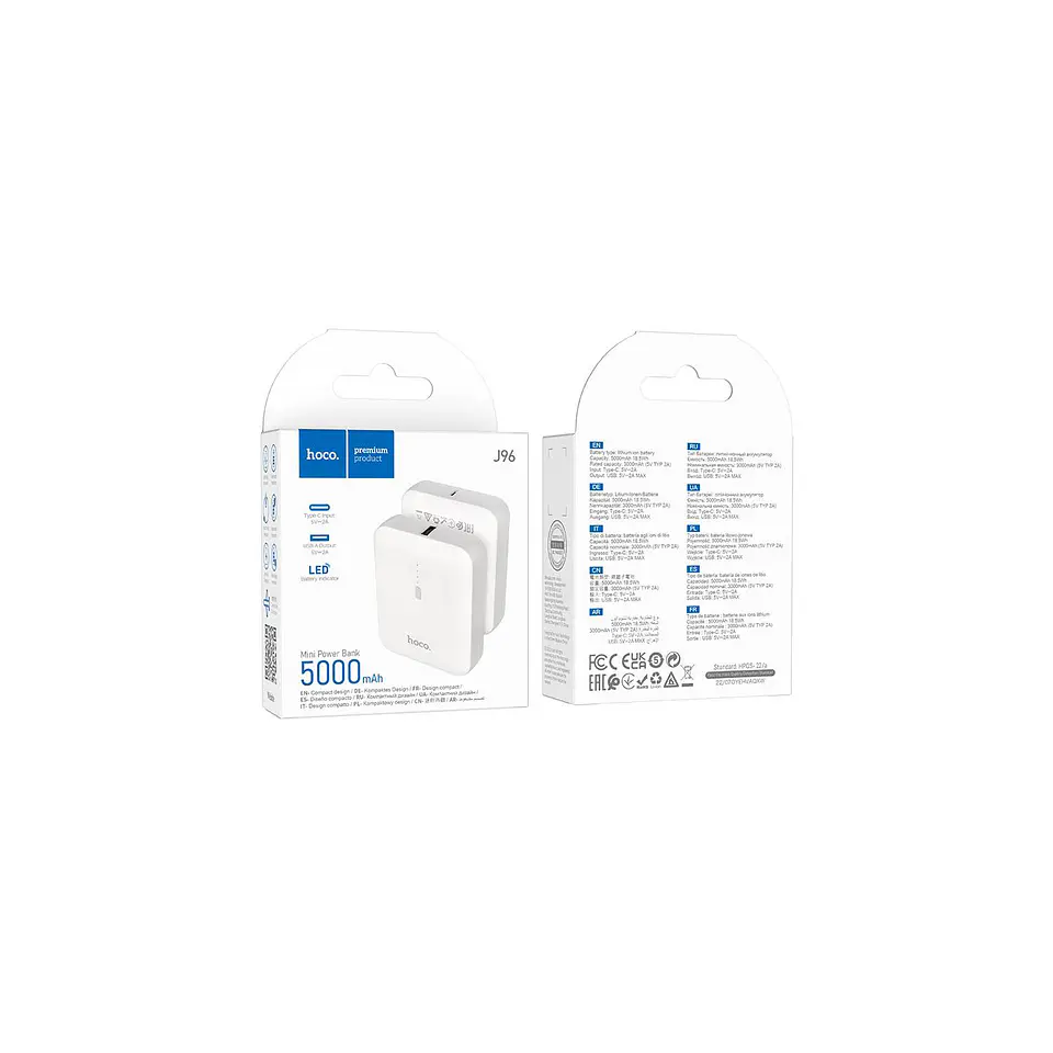 Power Bank Hoco J96 5000mAh blanco 3