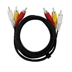 Cable rca 3 plug 1.8 metros ultra 