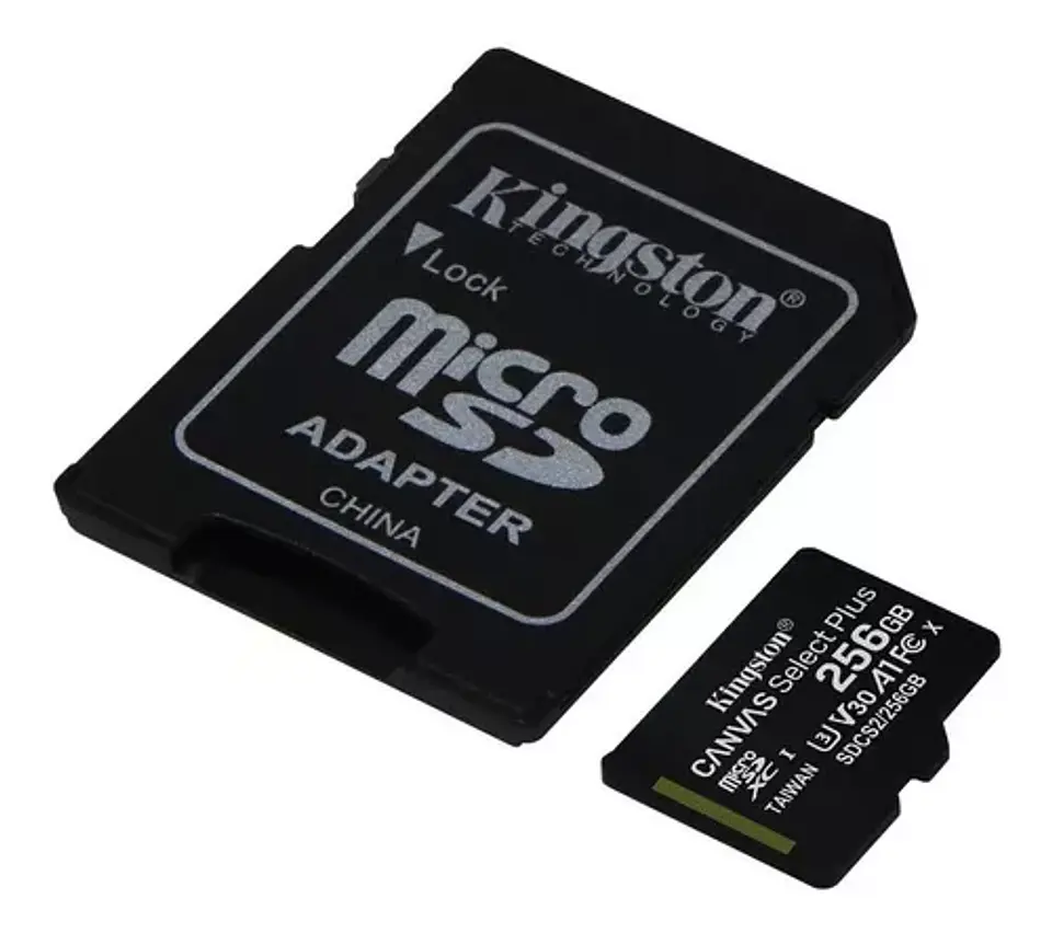 Memoria microSD 100mbs A1 256GB 3