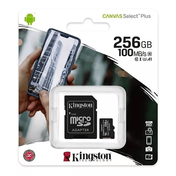Memoria microSD 100mbs A1 256GB 1