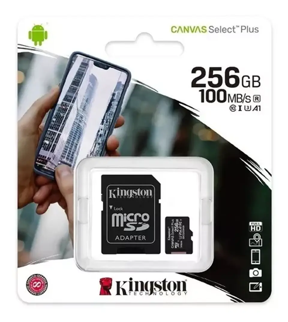 Memoria microSD 100mbs A1 256GB 1