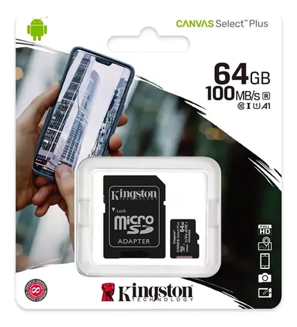 Memoria microSD 100mbs A1 64GB  1