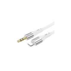 Cable Hoco UPA22 auxiliar a lightning blanco