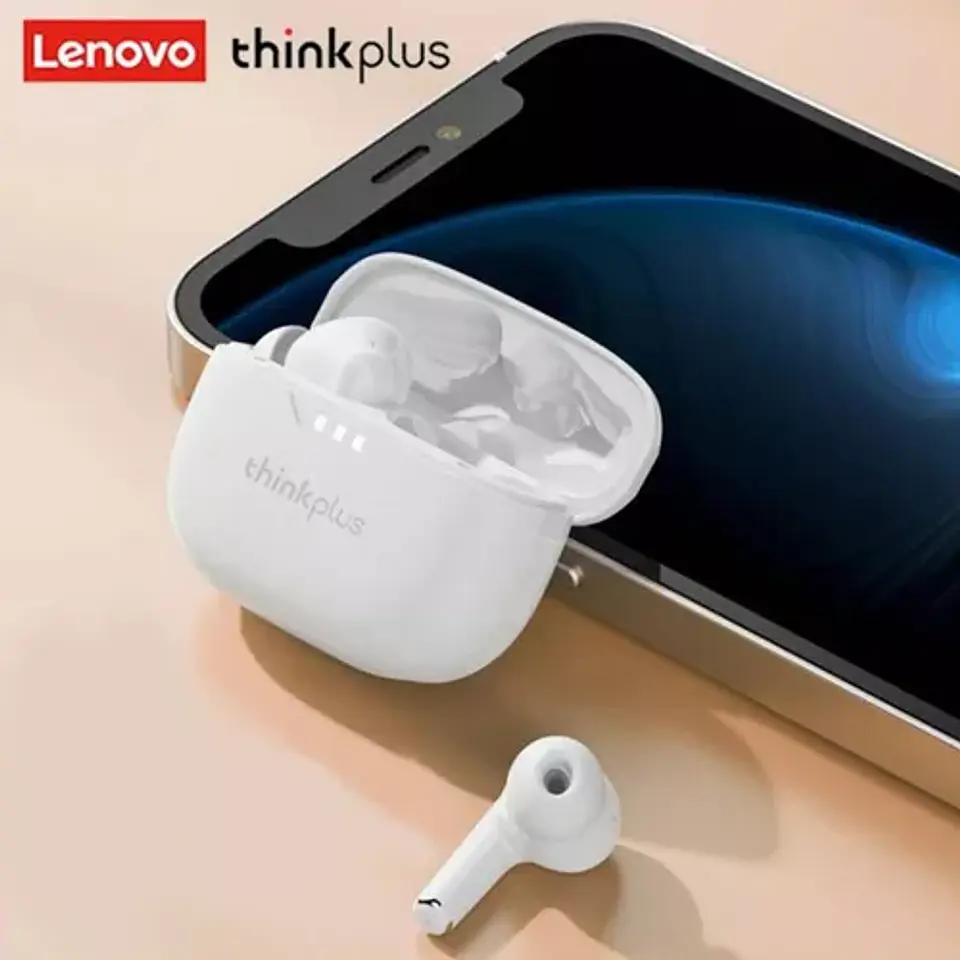 Audífonos bluetooth 5.2 Lenovo LP3 Pro blanco 3