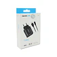 Cargador Rápido Certificado QC 3.0 Negro Con Cable Micro USB 1M. Tecnolab - Miniatura 2