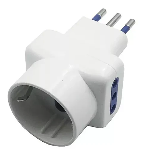 Adaptador Schuko Triple Con 2 Enchufes 3 Patas 1500w