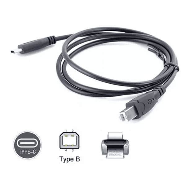 Cable USB-C 3.1 para impresora 1,8 MTS 5