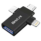 Adaptador OTG 3 EN 1  micro-USB-C-Lightning A USB 3.0 - Miniatura 1