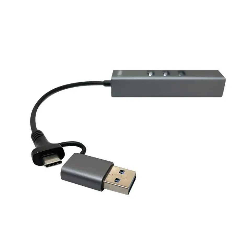 HUB DUAL USB-C y USB 4 puertos 3.0 3