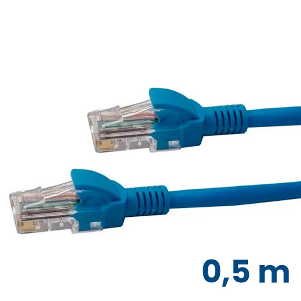 0.5M Cable de red CAT6 azul 1