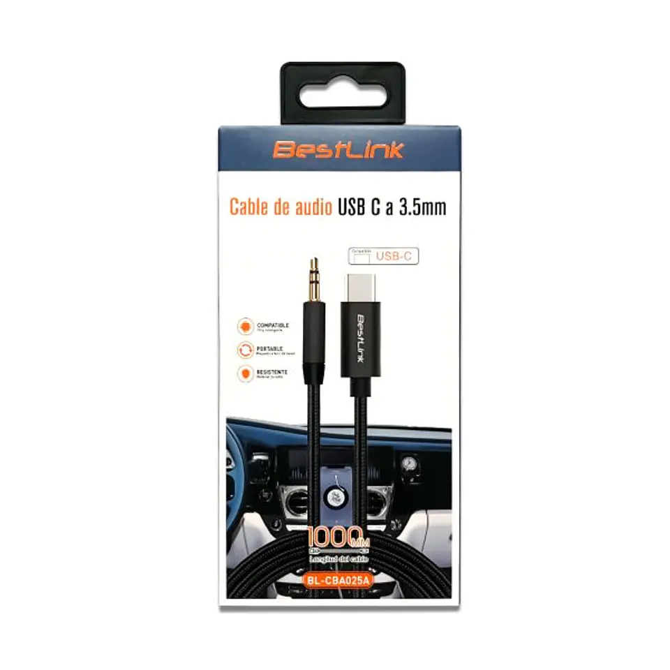 Cable de audio USB-C a 3.5 1 MT 3