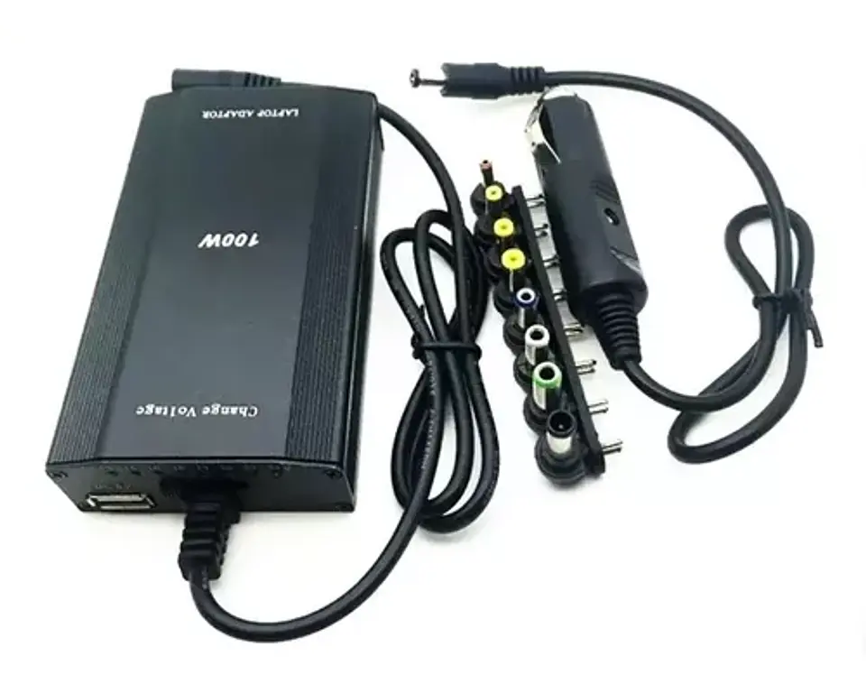 Cargador Universal Notebook 100w 220v / 12v / Usb Para Automovil 1