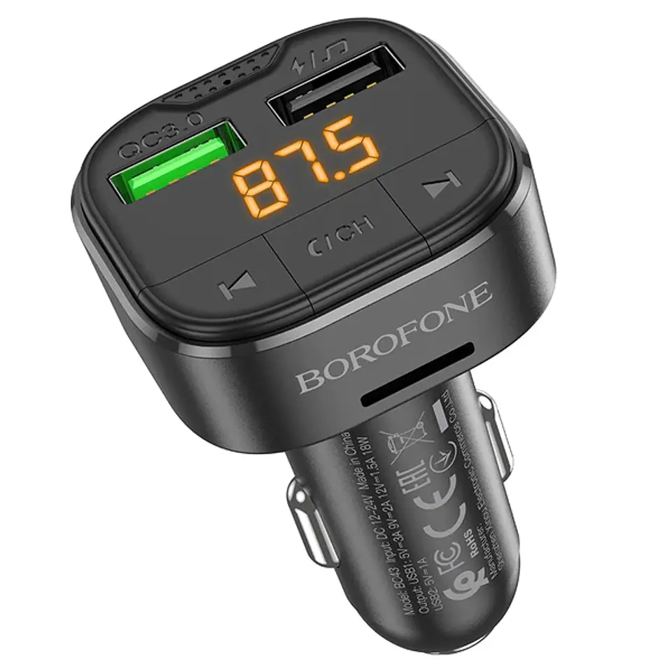 Tansmisor Bluetooth FM auto Borofone BC43  2