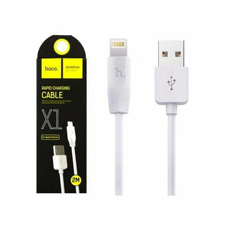 Cable lightning HOCO X1 1mt reforzado 1