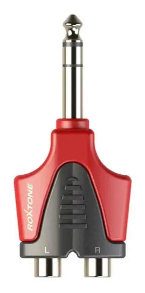Adaptador de Audio 6.35 Macho a RCA Hembra 