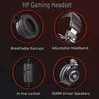 Audífonos Gamer Hp H360 On Ear Jack 3.5mm 4
