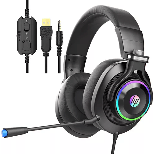 Audífonos Gamer Hp H360 On Ear Jack 3.5mm 2