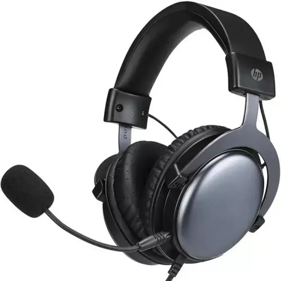 Audífonos Gamer Hp Dhe-8005 Negro Con Luz Led 1