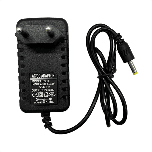 Fuente De Poder 9v 3a Cargador Transformador 4.0mm X 1.7mm 2