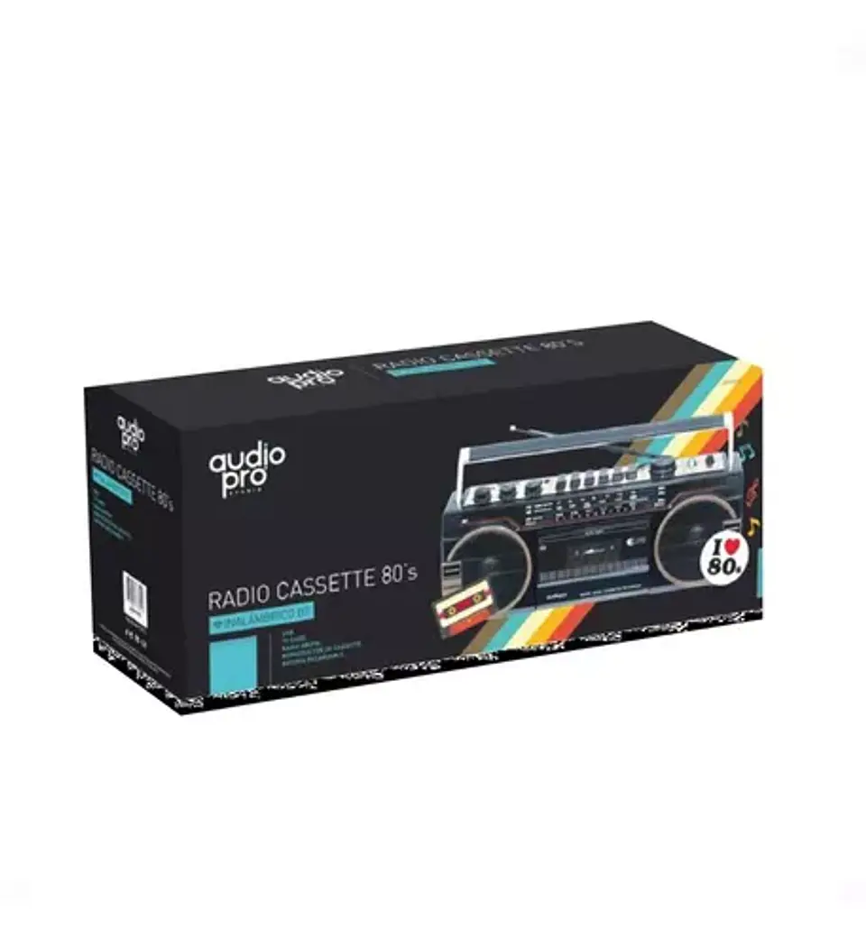 RADIO RETRO CON CASSETTE BT/USB/SD AP02054  3
