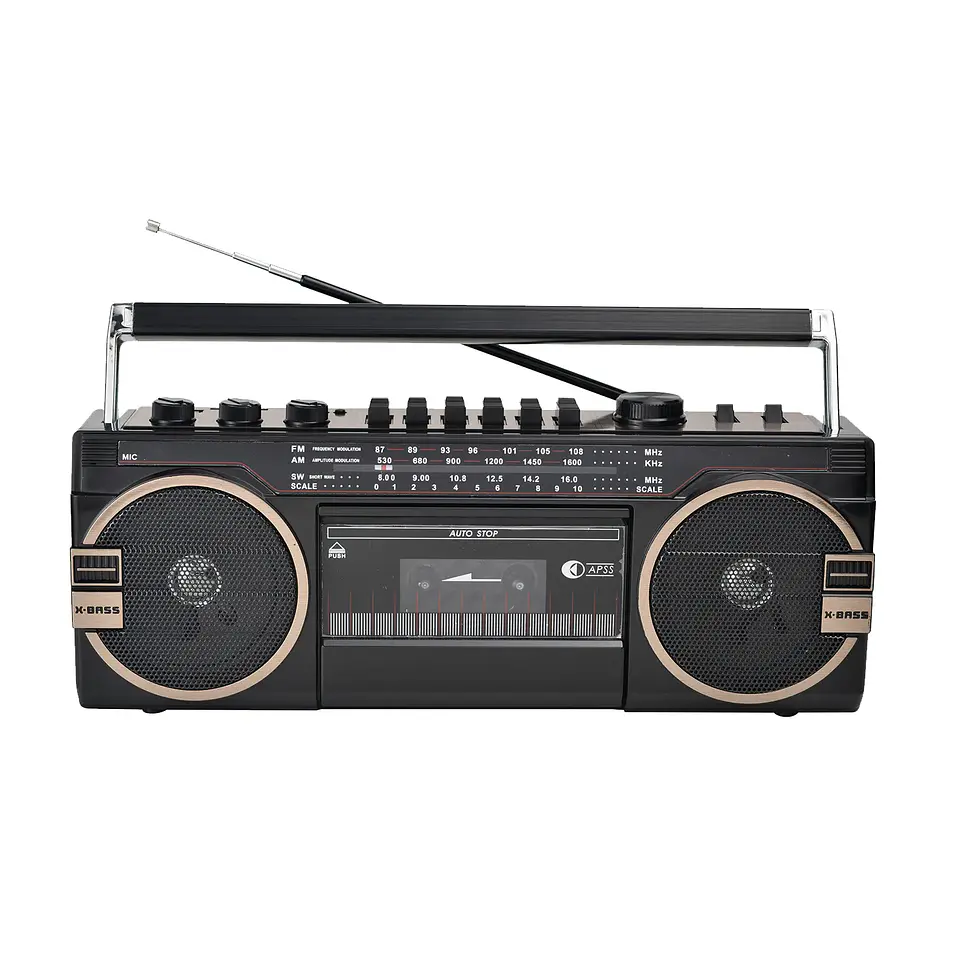 RADIO RETRO CON CASSETTE BT/USB/SD AP02054  1