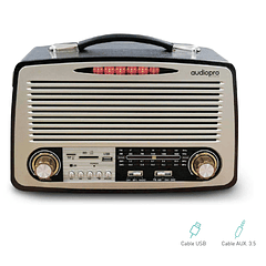 Radio retro portátil BT/FM/SD Recargable ap02051 