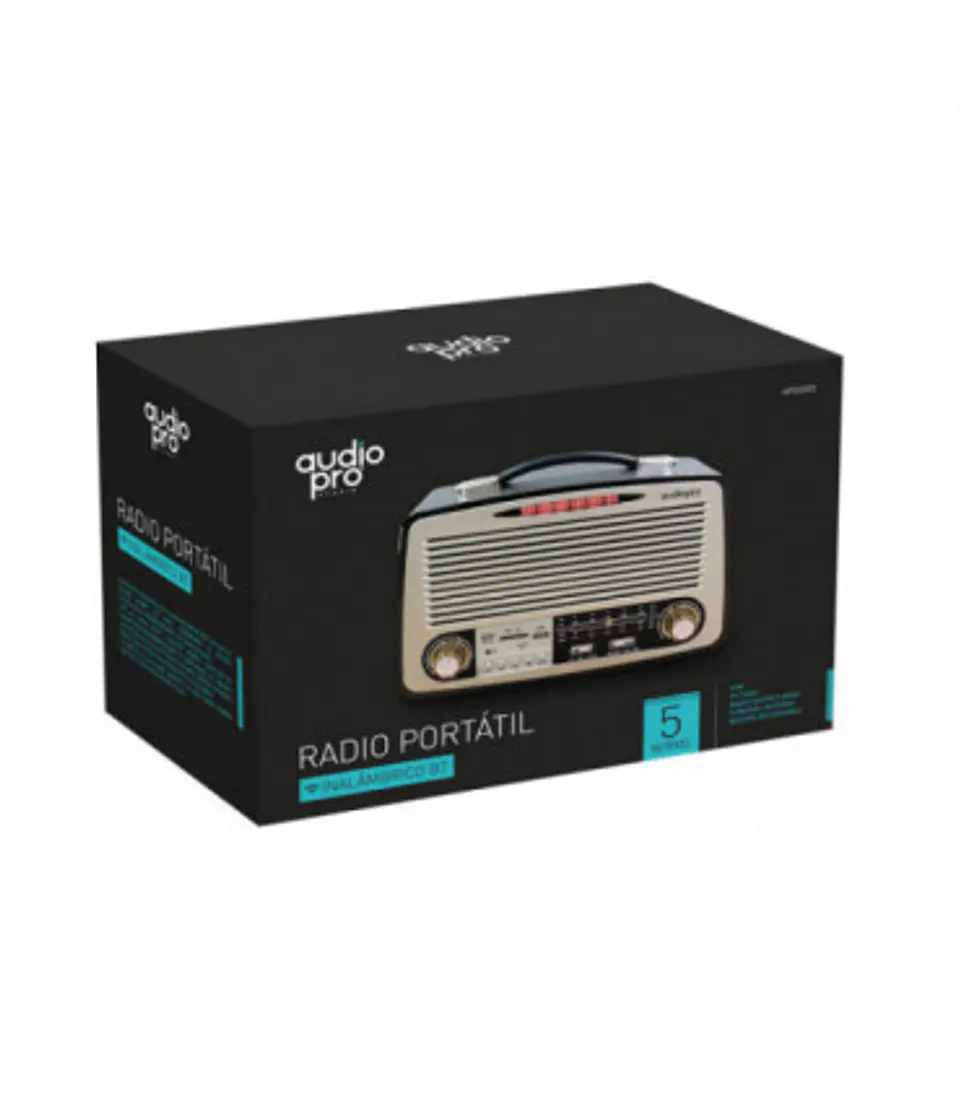 Radio retro portátil BT/FM/SD ap02051  2