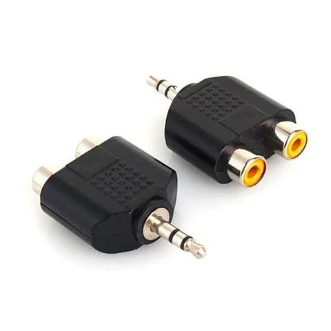 Adaptador de audio RCA Hembra a 3.5 Macho