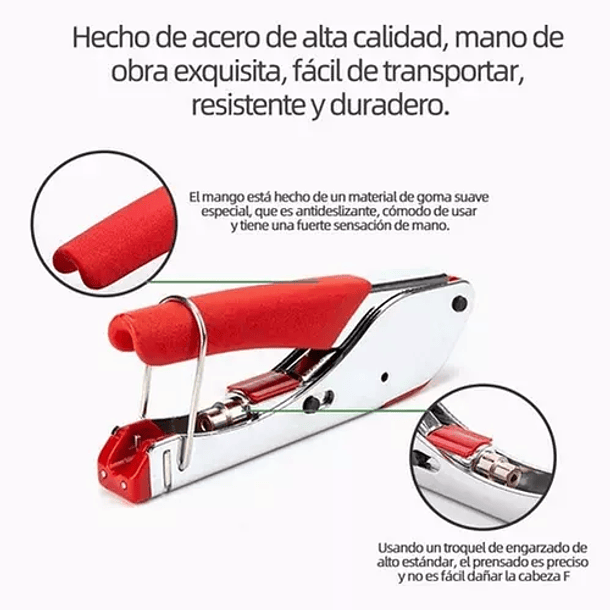 Crimpeadora Rg6 Coaxial + Pelacable 2 Piezas 4