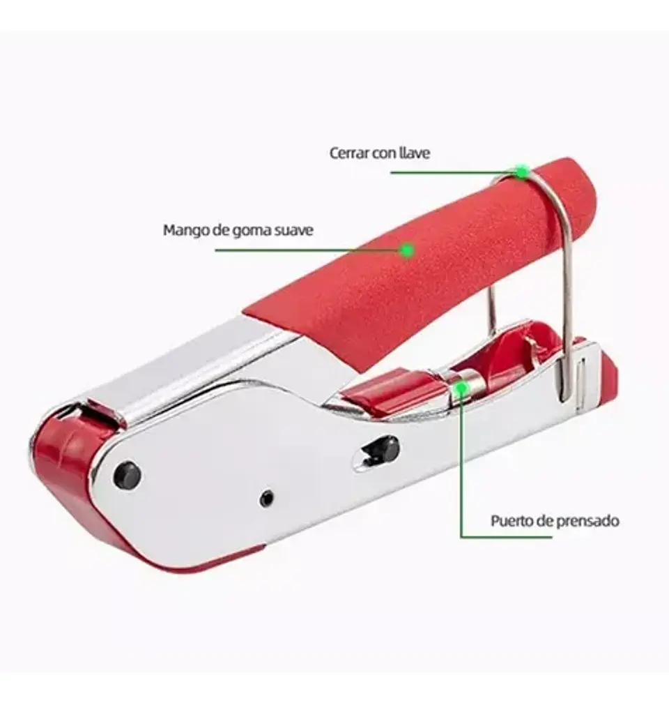 Crimpeadora Rg6 Coaxial + Pelacable 2 Piezas 5