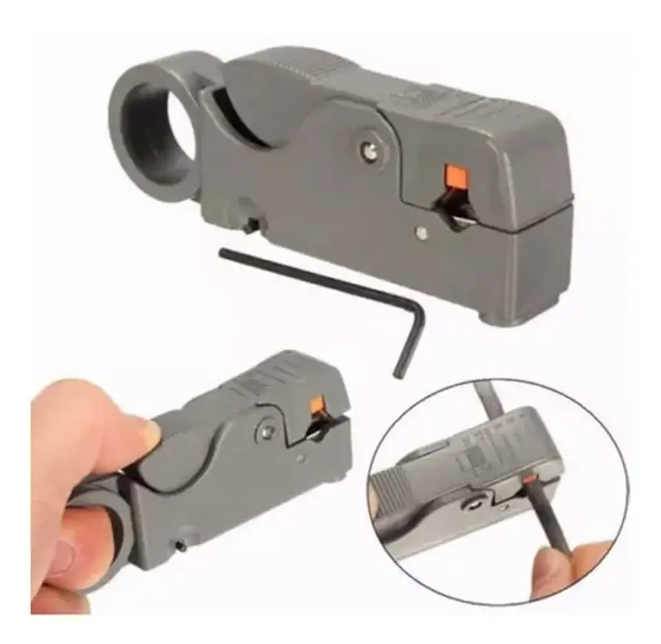 Crimpeadora Rg6 Coaxial + Pelacable 2 Piezas 6