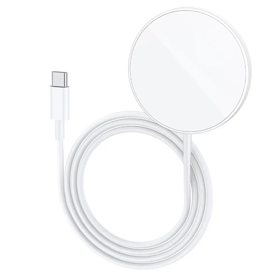 Cargador magnetico carga rapida 15W CW52 Blanco 1