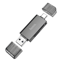 Lector de Memoria MicroSD Dual USB 3.0 y USB-C 3.0 Hasta 2TB