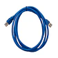 Cable USB 3.0 macho a macho USB 3.0 color azul 1 mts - Miniatura 1