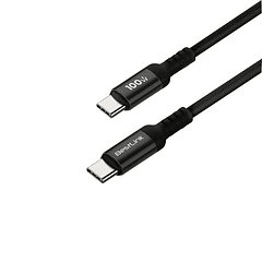 Cable de carga USB tipo C – C carga rápida de 100W 1,2 mt