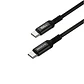 Cable de carga y datos USB-C A USB-C  100W NEGRO 1.2 MTS  - Miniatura 1