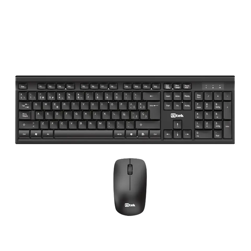 Combo teclado + mouse inalambrico UTEK  10MT 1200dpi  1