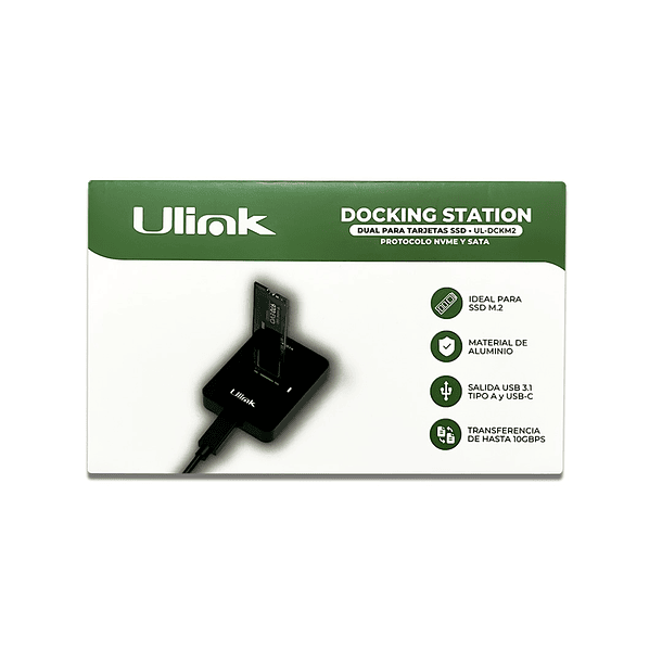 DOCKING STATION dual para discos SSD NVME/SATA  5