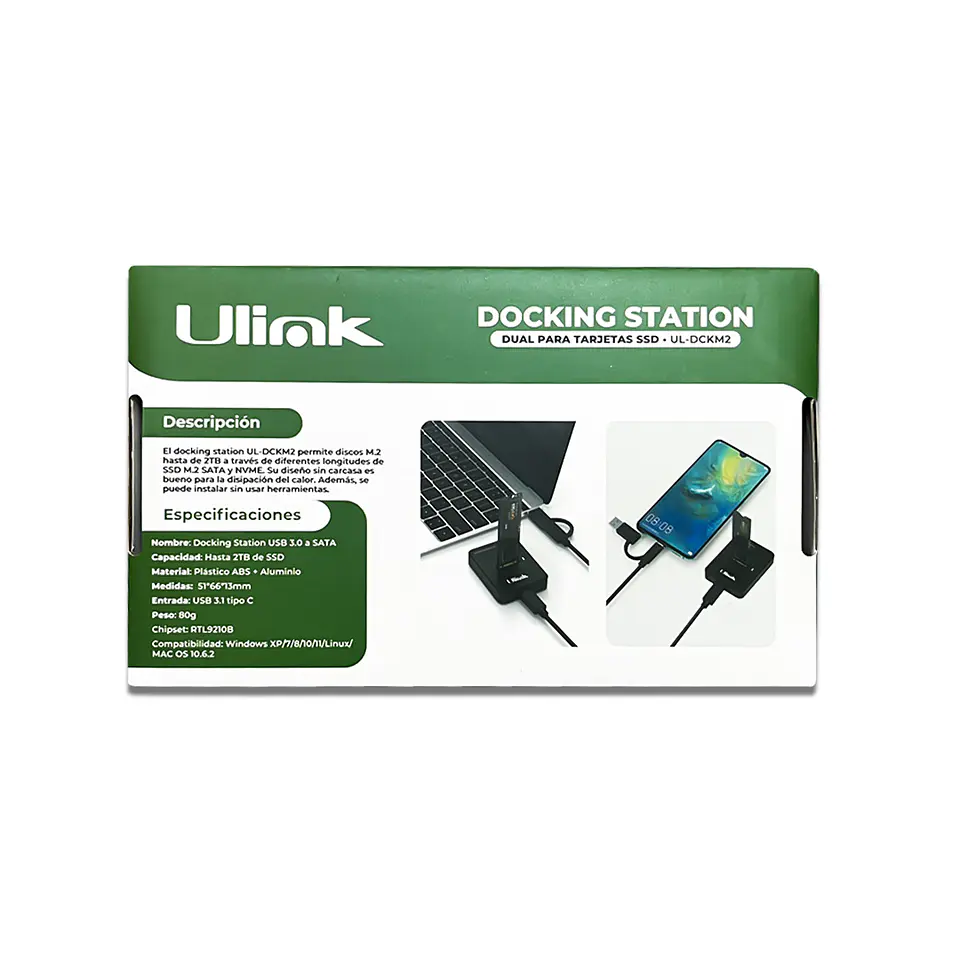 DOCKING STATION dual para discos SSD NVME/SATA  6