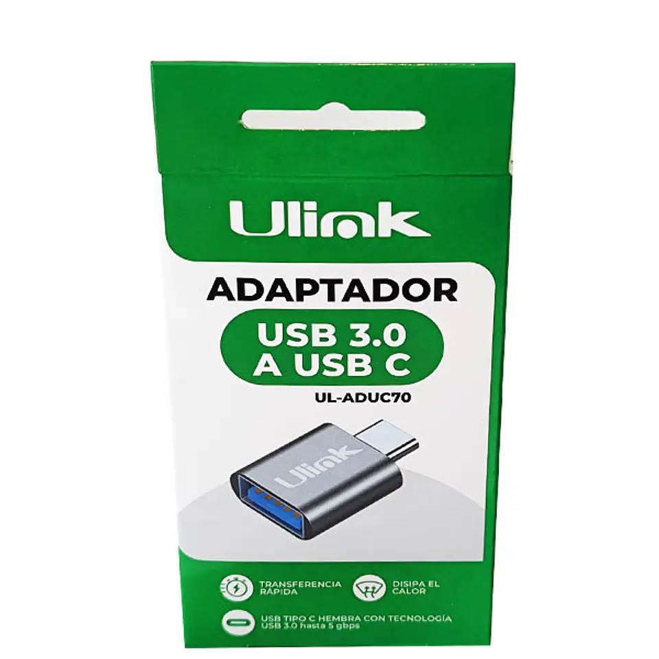 Adaptador USB 3.0 hembra a USB-C macho ulink  4