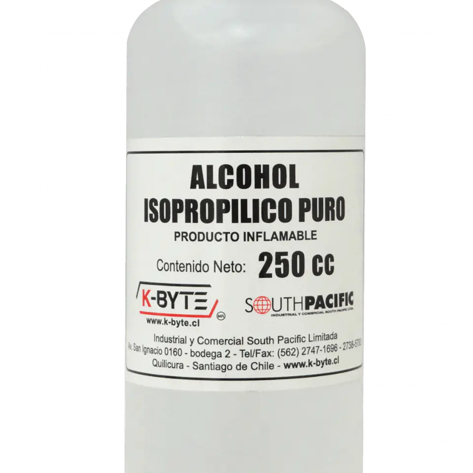Alcohol isopropilico 250ml para limpieza  2
