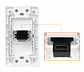 Faceplate HDMI-HH Hembra-Hembra sin-cable 70x114mm - Miniatura 2